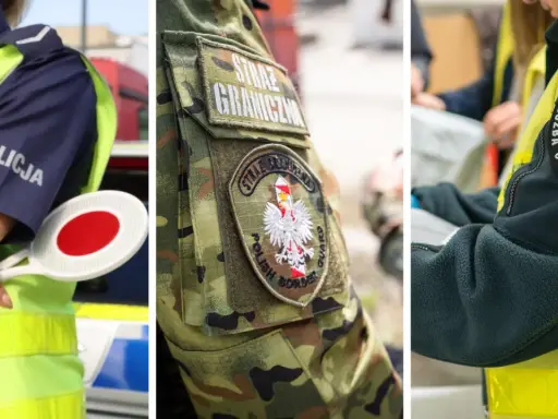 Policjantka, funkcjonariusz Straży Granicznej i pracownik Służby Celno-Skarbowej. Różne oblicza pracy w służbach mundurowych.